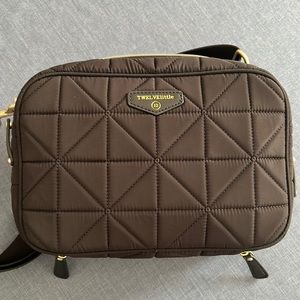 Twelve little water resistant diaper bag in black